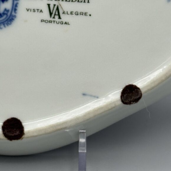 Mottahedeh Vista Alegre Charleston Blue Canton Chinoiserie Relish Trinket Plate - Picture 5 of 10